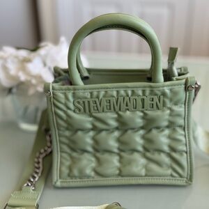 Steve Madden Green Quilted Women's Bag